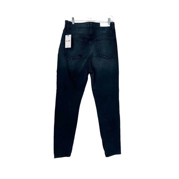 RE/Done Comfort Stretch High Rise Jeans 70's Stove Pipe Dark Rinse Size 30 NWT - Picture 3 of 10